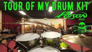 TOUR OF THE POISON DRUM KIT 2022 [upl. by Nivrek]