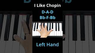 I Like Chopin Piano Tutorial Part 1  shorts [upl. by Brouwer]