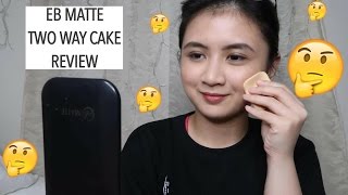 EB MATTE Two Way Cake review  TinFon [upl. by Eissed820]