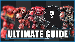 5 Different Guides on How to Paint BLOOD ANGELS Space Marines for Warhammer 40k bloodangels [upl. by Ainoet272]