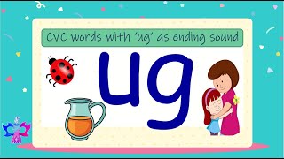 CVC u series reading practice  Level 2  CVC short vowel sound u words  CVC words Letter U [upl. by Karlens]