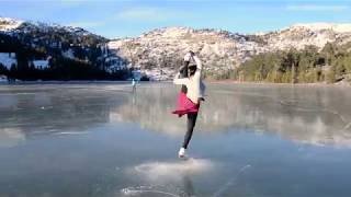 EPIC Figure Skating on FROZEN LAKE [upl. by Eima831]