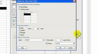 Microsoft Project 2007 Understanding the Project Calendar [upl. by Helm]