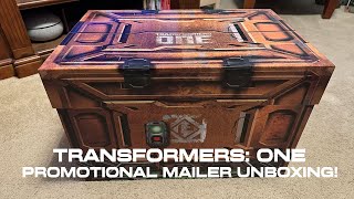 UNBOXING Transformers One Promotional Mailer from Hasbro [upl. by Raybin]