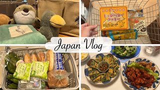 japan vlog  window shopping at goodies shop shopping at Daiso grocery shopping Korean dinner [upl. by Amilas419]