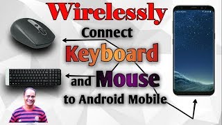 How to Connect Wireless Keyboard and Mouse to Android Mobile Phone  By Vlogger Vineet [upl. by Enoryt]