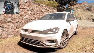 2021 Volkswagen Golf R  POV Drive  Forza Horizon 5  Logitech G923 Steering Wheel Gameplay [upl. by Xed963]