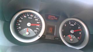 Renault Megane II 20 16V almost top speed [upl. by Akerdnahs]