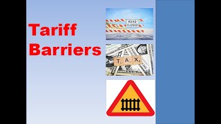 Tariff Barriers [upl. by Sellihca]