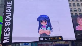 furude rika in times square new york 🇺🇸 [upl. by Ney]