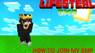 HOW TO JOIN MY LIFESTEEL SMP minecraft lapatasmp LoyalSMP senpai nizgamer [upl. by Neirol]