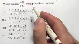 Using Prime Factorization to Reduce Fractions [upl. by Ahsital]