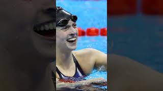 🏅 Katie Ledecky Shatters Olympic Record in 1500m Freestyle to Win the Gold Metal 🏊‍♀️🎉 [upl. by Aseena]