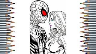 Spidermans Secret Romance EXPOSED Peter Parker and Gwen Stacy are Kissing SpiderMan Kissing [upl. by Constantin]