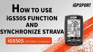 iGS50S｜How to use iGS50S function and synchronize Strava [upl. by Nary]