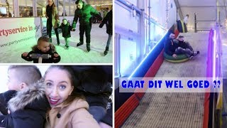 IJSPRET EERSTE KEER SCHAATSEN  VLOG 36  FAMILIE LAKAP  FAMILIE VLOGGERS [upl. by Colbye]