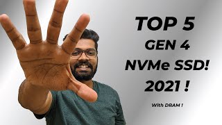 Top 5 gen 4 NVMe ssd with DRAM in india 2021  Best M2 NVME SSD with DRAM [upl. by Eirac]