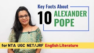 10 Key Facts about Alexander Pope every UGC NET Aspirant must know [upl. by Breech]