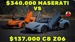 C8 Z06 VS Maserati MC20a Half Million Dollar battle [upl. by Stone]