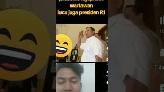 Keakraban Prabowo kepada wartawan [upl. by Onailerua]