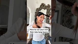 This DIY layered haircut was SO easy amp satisfying ✂️ [upl. by Newfeld]