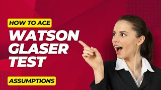 How to ace Watson Glaser test 1  كيف تتفوق في اختبار واتسون قلايزر 1 [upl. by Afrikah103]