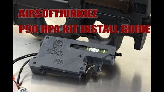 Airsoftjunkiez HPA Krytac P90 Hydra kit install [upl. by Hniht]