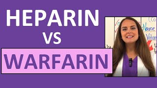 Heparin vs Warfarin Coumadin Nursing Review Anticoagulant Differences [upl. by Ogdon]