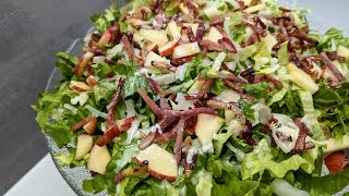 Knackiger Endiviensalat mit Speck und leckerem Dressing 🥰 einfaches und schnelles Rezept Salat [upl. by Alohs]