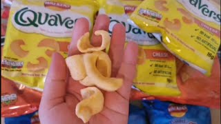 Walkers crisps Walkers Quavers Cheese unpacking emilyhchannel3303 [upl. by Fawcette]