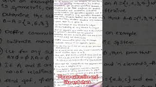 JNTUA DMGT unit 2 Set theory for important questions maths jntu viralshorts [upl. by Elletnohs839]