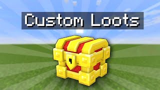 How to make Custom Loots in Minecraft Bedrock Edition No Mods or Addons 121 [upl. by Hilleary]