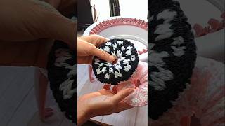 Wow make Checkered scrunchies on your Sentro 40 needles sentroknittingmachine [upl. by Giorgio]