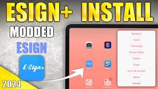 eSign Installer  Modded eSign iOS 17 with Extra Features [upl. by Takakura637]