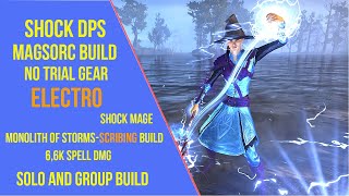 ESO Magicka Sorcerer Shock DPS Build for ESO Gold Road  Electro [upl. by Attenor]