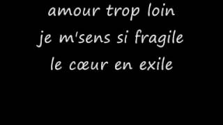 Images Le coeur en exil  lyrics [upl. by Burns691]