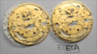 Chinese TC 2824 Clone vs Swiss ETA 2824 2 Watch Movements Co [upl. by Barrett814]