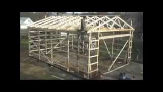 Pole Barn Building Process [upl. by Jaal]