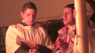 Easter Vigil Traditional Latin Mass Fr Michael Rodriguez 4 23 11 [upl. by Atinauj]