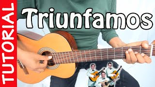 TRIUNFAMOS  Tutorial Bolero en Guitarra  Los Panchos [upl. by Lanny344]