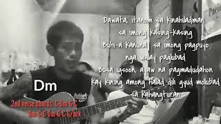 Manyanita song bisaya cover wlyrics and guitar chords tutorial [upl. by Laraine818]