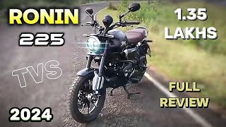 TVS RONIN 225 2024  Full Review  Base Model  Details  Features  On Road Price  YA [upl. by Rebmyk]