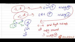 Arrange the following compounds in increasing order of acidic strength  pnitrophenol ethanol [upl. by Aropizt353]