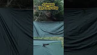 4 degrees Tarp amp Bivy Setup [upl. by Eatnahc]