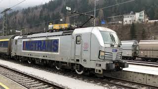 HD Arlbergbahn METRANS Vectron 383 407 mit UEX UrlaubsExpress Ausfahrt aus LandeckZams [upl. by Abott819]