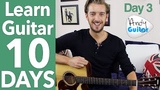 Guitar Lesson 3  Three Little Birds Guitar Tutorial 10 Day Guitar Starter Course [upl. by Acinet]