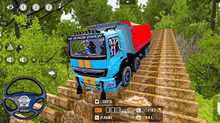 Truck Tipper Driving off Road drive Material supply challenging gameplay Bus Simulator indonesia [upl. by Peggy]