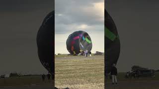 BALLOON STRUGGLING WITH WIND hotair gemab chambley ballooning balloons hotairballoon viral [upl. by Arymas]