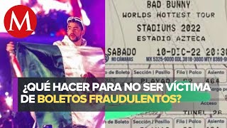 ¿Cómo identificar un boleto FALSO de Bad Bunny para sus conciertos en CdMx [upl. by Einalem]