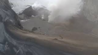 Aerial View of the Copahue Volcano Crater 8142018  10007212 [upl. by Bac]